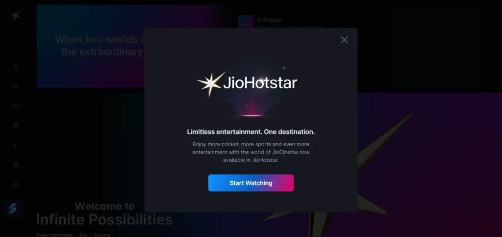 JioHotstar banner